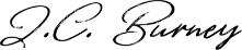 JC Burney signature